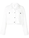 FLEUR DU MAL CROPPED EYELET JACKET