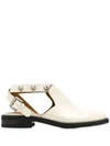 SEE BY CHLOÉ STUDDED ROLLER BUCKLE LOAFERS