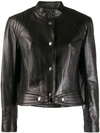 ISABEL MARANT ISABEL MARANT CROPPED LEATHER JACKET - 黑色