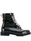 See By Chloé See By Chloe Black Florrie Rain Boots In Black