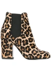 LAURENCE DACADE MILA LEOPARD ANKLE BOOTS