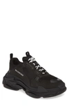 Balenciaga Triple S Retro Sneaker In Noir/noir