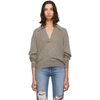 Khaite Jo Stretch Cashmere Polo Sweater In Barley