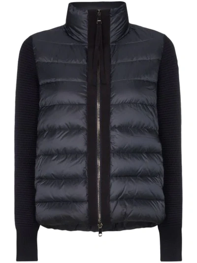 Moncler Quilted Gilet Jacket In Blue