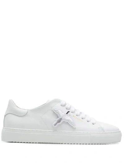 Axel Arigato Leather Clean 90 Bird Patch Sneakers In White