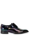 GIVENCHY IRIDESCENT EFFECT DERBY SHOES