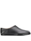 Maison Margiela Tabi Flat Utilitarian Mules In Black