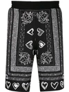 VERSACE SHORTS MIT BANDANA-PRINT