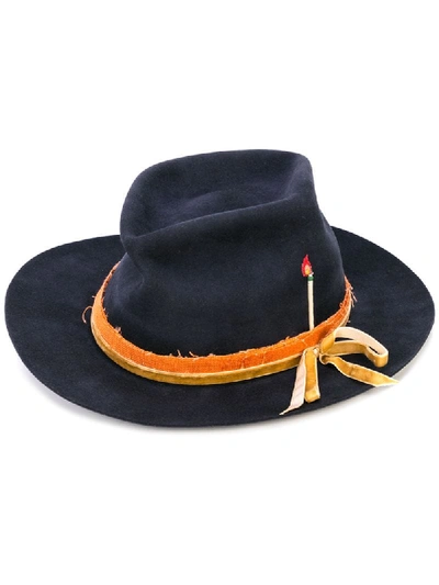 Nick Fouquet Fedora Hat - Blue