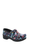 Dansko 'professional' Clog In Vivid Floral Patent Leather