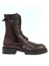 ANN DEMEULEMEESTER LEATHER ARMY BOOT,11017188