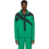 REEBOK REEBOK CLASSICS GREEN AND BLACK VECTOR TRACK JACKET