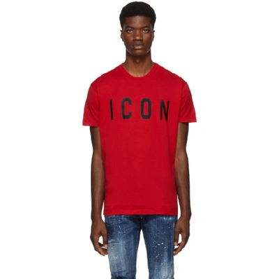 Dsquared2 Icon T恤 - 红色 In Red
