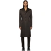 PRADA BROWN SILK COAT