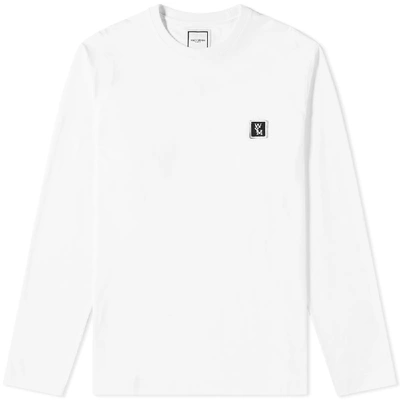 Wooyoungmi Long Sleeve Back Logo Tee In White