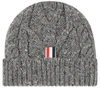 THOM BROWNE Thom Browne Aran Cable Donegal Knit Hat,MKH051A-00278-03570