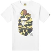 A BATHING APE A Bathing Ape 1st Camo Milo On Big Ape Tee,2F30110005-WHYL7