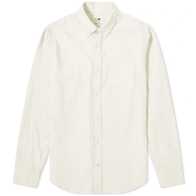 Nn07 Sixten Slim-fit Button-down Collar Cotton Oxford Shirt In White