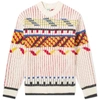 KENZO Kenzo Lambswool Peruvian Fair Isle Knit,F965PU2123DC-036