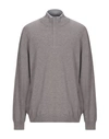Gran Sasso Sweater With Zip In Grey