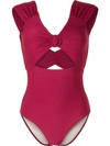 PEONY CUT-OUT SWIMSUIT