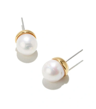 Lele Sadoughi Freshwater Pearl Stud Earrings