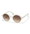 LELE SADOUGHI Mother of Pearl East Village Round Sunglasses