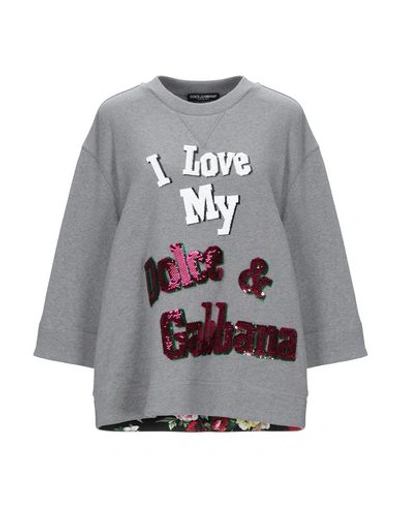 Dolce & Gabbana Sweatshirt In Grey
