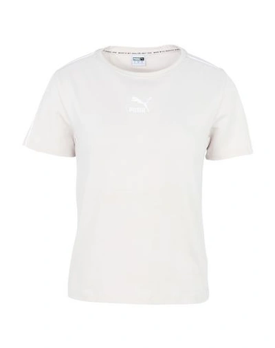 Puma Sports Bras And Performance Tops In Light Grey