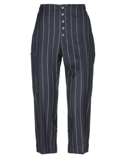 Dondup Cropped Pants & Culottes In Dark Blue