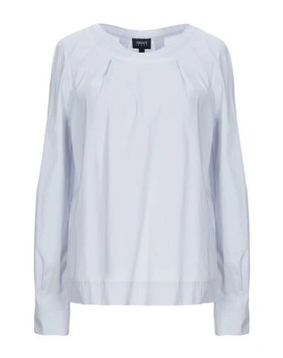 Armani Jeans Blouse In Light Grey