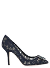 DOLCE & GABBANA DOLCE & GABBANA BELLUCCI LACE EMBELLISHED PUMPS