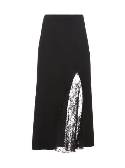 Givenchy Black Women's Lace Slit Skirt