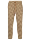 GUCCI GUCCI GG CANVAS JOGGING PANTS