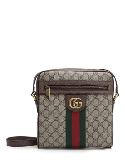 Gucci Ophidia Gg Small Messenger Bag In Nude & Neutrals