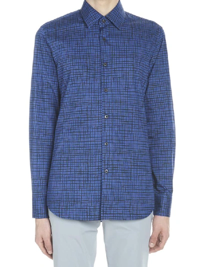 Prada Blue Cotton Shirt