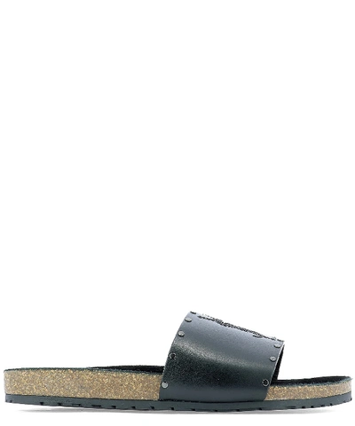 Saint Laurent Jimmy Slides In Black