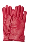 YESTADT MILLINERY AMORE APPLIQUÉD LEATHER GLOVES,735370