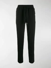 Dolce & Gabbana Rear Logo Patched Track Pants In Black