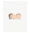 Simone Perele Womens Caresse Woven And Stretch-lace Bra Peau Rose In Peau Rose