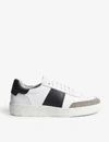 SANDRO MAGIC LEATHER AND SUEDE TRAINERS,74-10081-SHACH00255