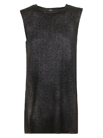 Avant Toi Cashmere And Silk Blend Tank Top In Grey