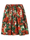 DOLCE & GABBANA FLORAL PLEATED SKIRT,11017705