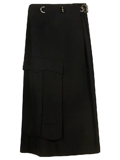 Prada Flared Skirt In Black