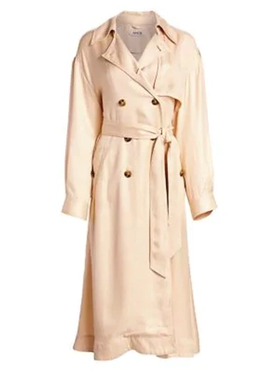 Amur Althea Trench Coat In Ecru