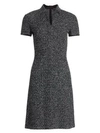 ST JOHN Textured Bouclé Tweed Dress