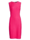 ST. JOHN Box Texture Knit Sheath Dress