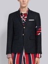 THOM BROWNE THOM BROWNE NAVY TWEED 4-BAR CLASSIC SPORT COAT,MJC264A0538513518960