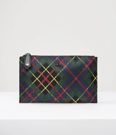 Vivienne Westwood Wimbledon Man Pouch Hunting Tartan