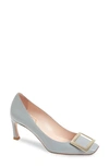 Roger Vivier Belle Vivier Trompette Pump In Light Blue